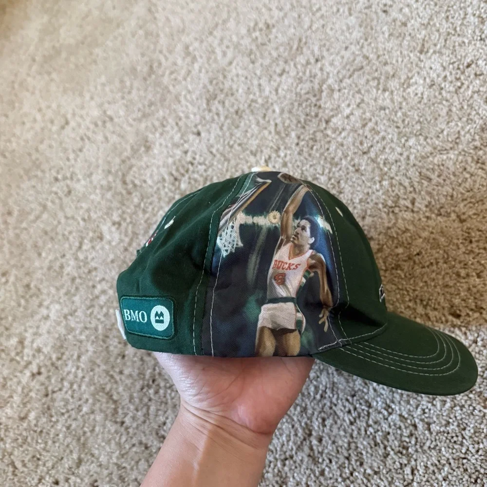 Milwaukee Bucks Men’s Adjustable Baseball Cap Hat‎ Marques Johnson Bango Retro